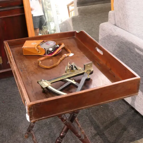 MAHOGANY BUTLERS TRAY 800MM W 520MM L