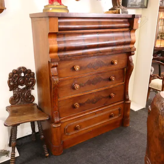 COLONIAL SCOTCH CHEST  (AF)  1230MM W 1520MM H