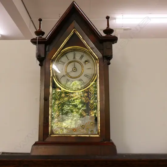 AMERICAN 'STEEPLE' CLOCK 490MM H