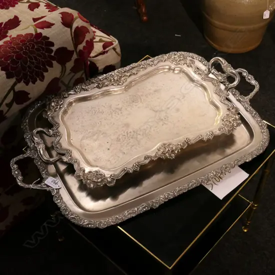 2 E.P TWO HANDLED TRAYS L 650 MM