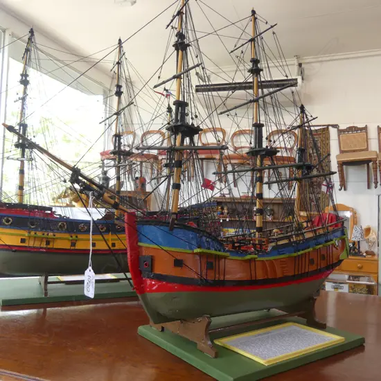 SHIP MODEL; HM BARK ENDEAVOUR