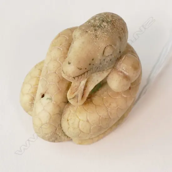 CARVED BONE SNAKE