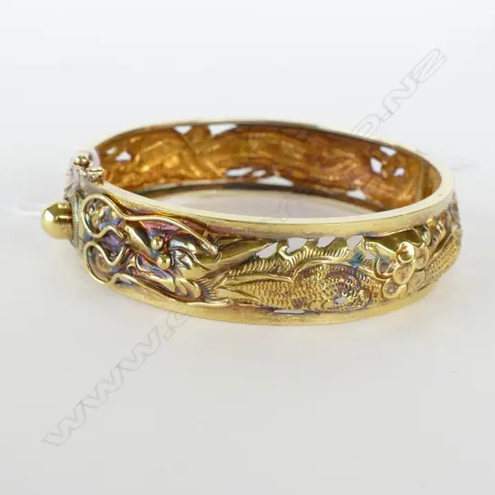 14CT GOLD BANGLE 19gm