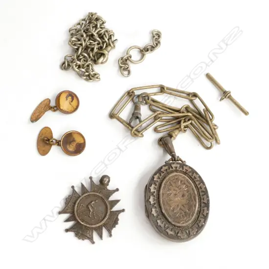 SIL LOCKET; SIL FOB CHAIN; SIL MEDAL; GP CUFF LINKS
