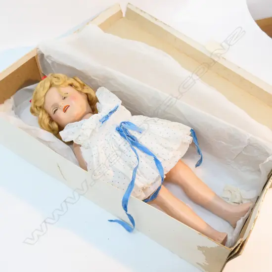 A RELIABLE TOY CO BOXED SHIRLEY TEMPLE DOLL L 380 MM