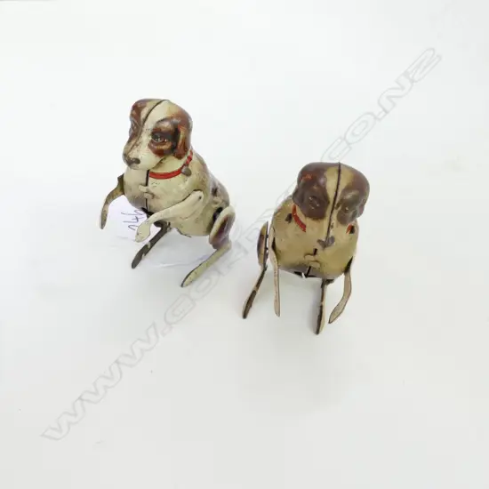 2 GERMAN U.S ZONE T/PLATE C/WORK DOGS H 65 MM