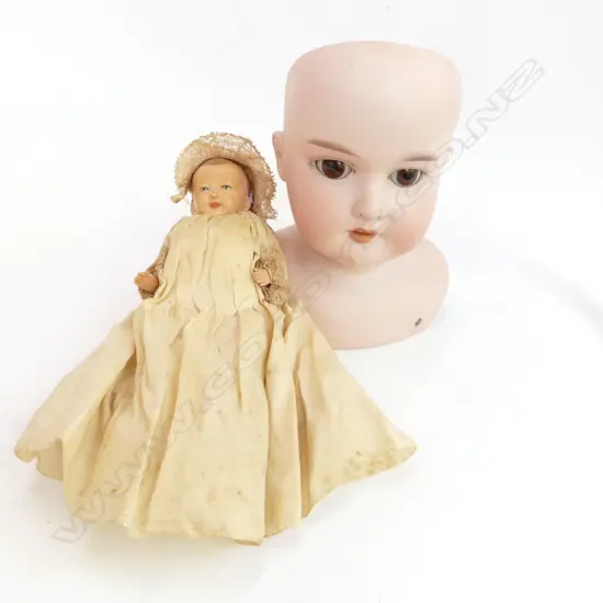 AM-I- DEP DOLLS HEAD + COMPOSITE BABY DOLL
