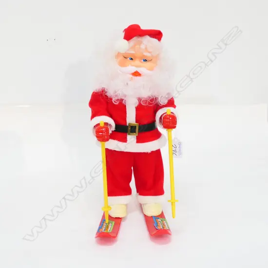 B/O SKIING SANTA MADE IN TAIWAN H 370 MM