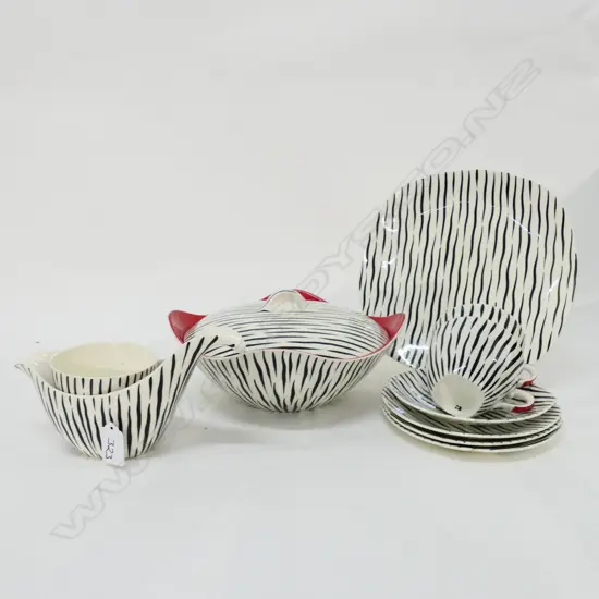 10 PCE 'ZAMBESI' STYLECRAFT FASHION TABLEWARE BY MIDWINTER STAFFORDSHIRE ENGLAND MID CENTURY
