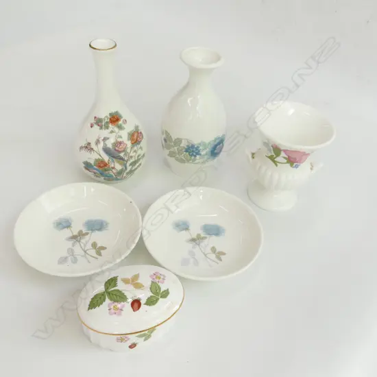 WEDGWOOD 6 ITEMS VARIOUS PATTERNS