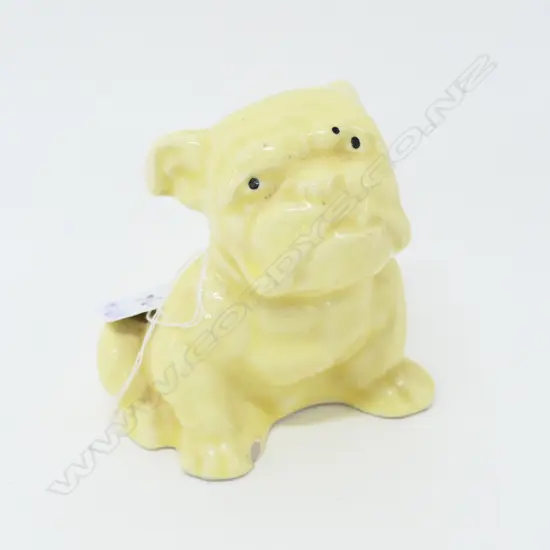 Temuka small bulldog yellow glaze...