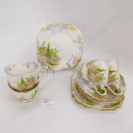 4 ROYAL ALBERT KENTISH ROCKERY TRIOS