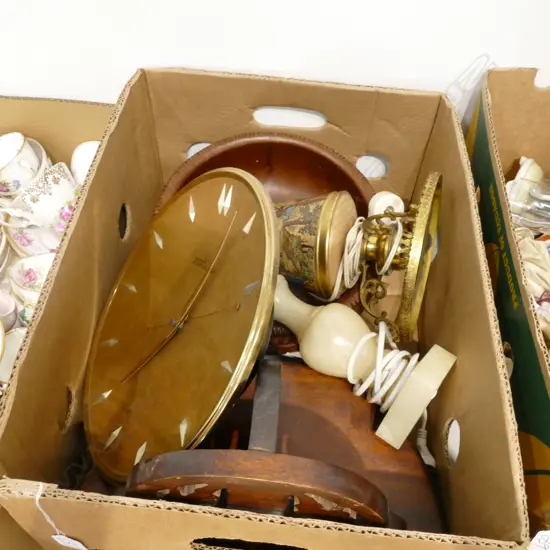 LOT SIDE LAMPS/ BOWL/BRACKET /CLOCK