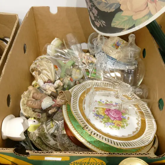 LOT ASST CHINA/CRYSTAL ETC