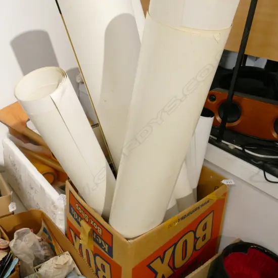 BOX LOT ASST. ART POSTERS INCL. HUNDERTWASSER, WALASSE TING, HOPPER ETC