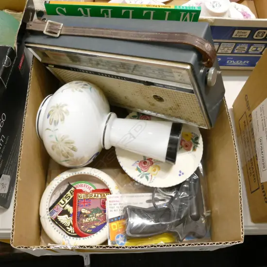 LOT ASST INCL POOLE CHINA / RADIO ETC