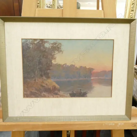 OIL ON BOARD SIGNED EWC ERNEST CHRISTMAS 185MMX280MM 18955