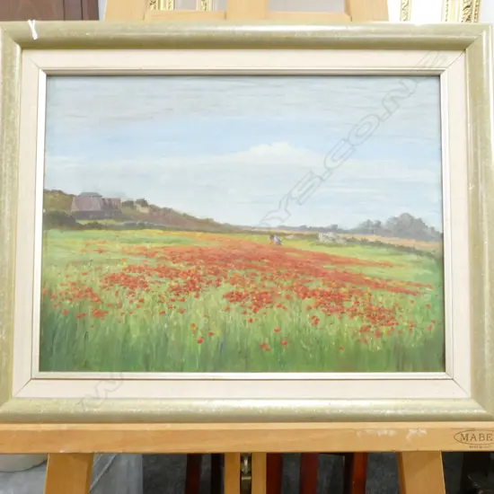 GEORGE SHERIFF OIL CORNWALL WILDFLOWER SCENE 1914 500MM W 400MM H