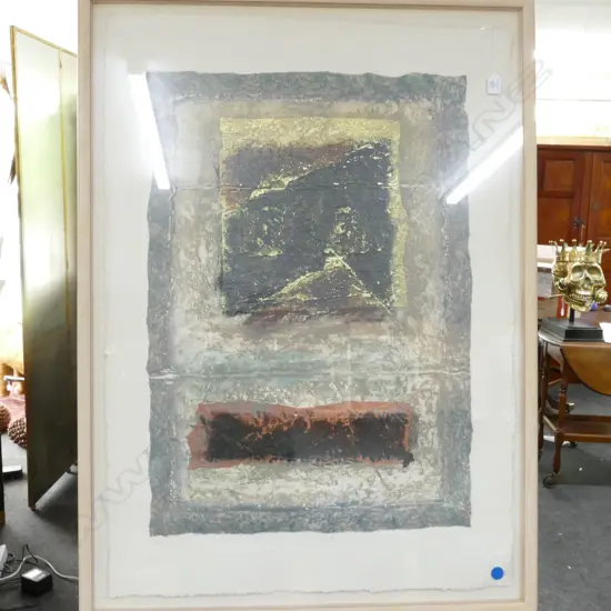 DAVID DODSWORTH MIXED MEDIA INSIGNIA I 1170 X 830 MM