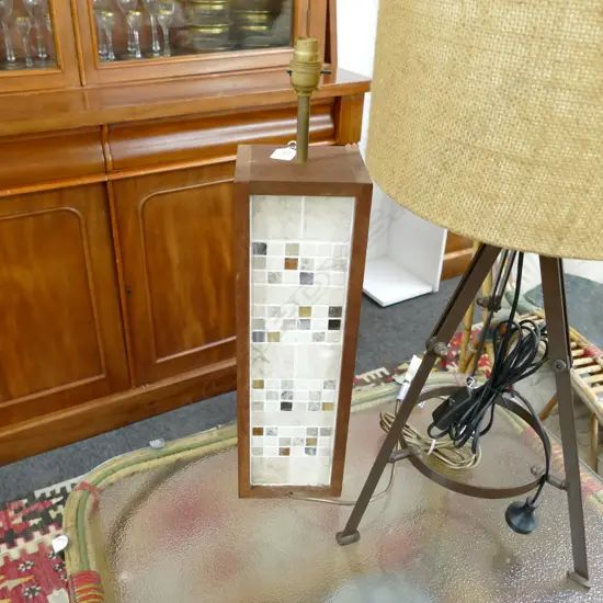 MID CENTURY MOSAIC LAMP WORKING