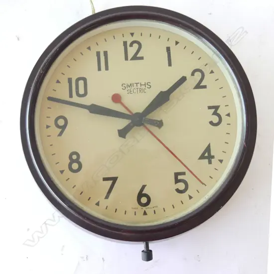SMITHS SECTRIC ELECTRICAL WALL CLOCK, DIA. 260MM, NOT WORKING