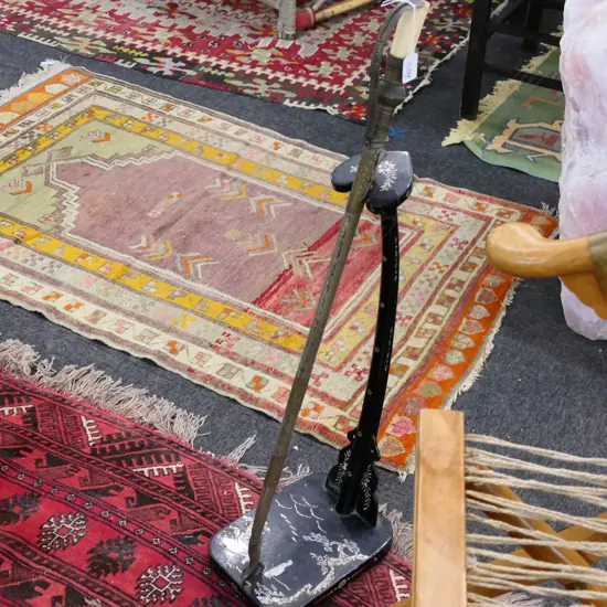 SWORD 850MM L AND MOP INLAY STAND 670MM H