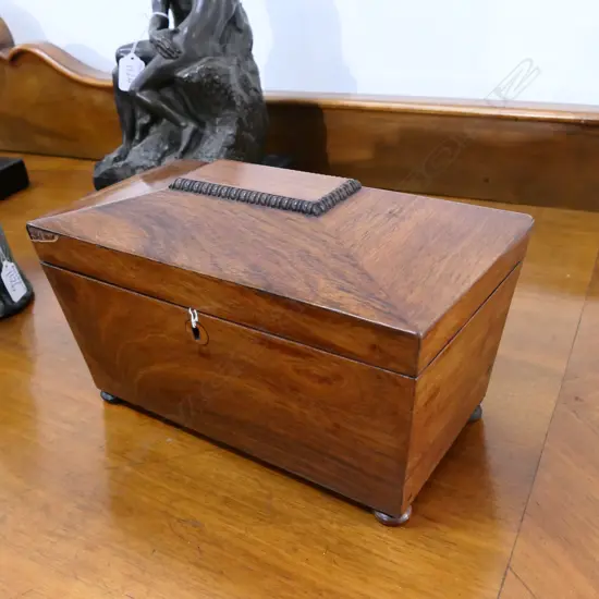 19TH CENT. TEA CADDY AF 280MM L