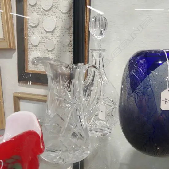 CRYSTAL DECANTER +JUG