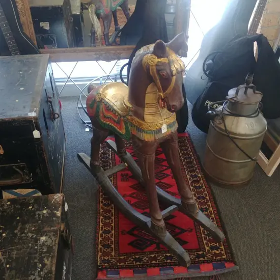 WOOD ROCKING HORSE 