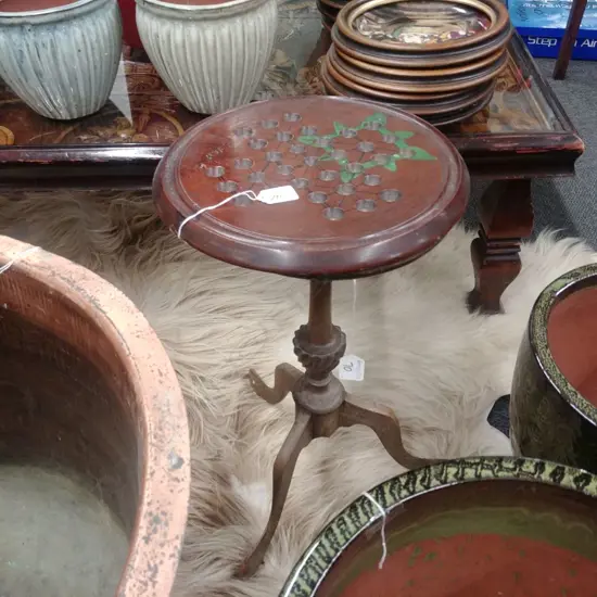SMALL WINE TABLE + WOODS GAMES BOARD