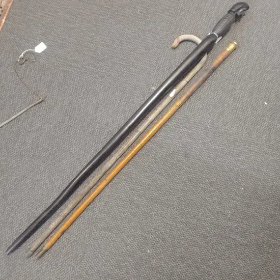 3 WALKING STICKS