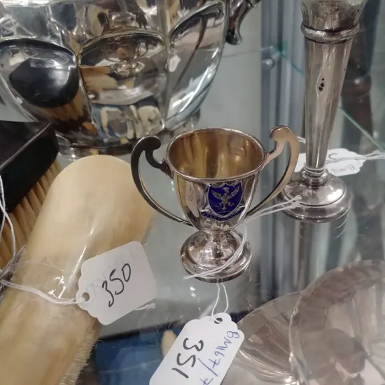 SML S/S TROPHY W/ ENAMEL CREST 