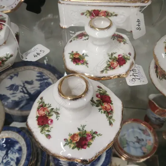 R.A. OCR  PAIR OF CANDLE HOLDERS