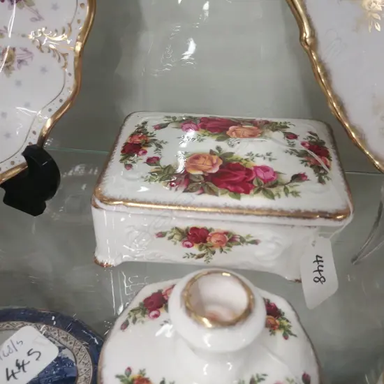 R A OCR LIDDED TRINKET BOX 125X90 