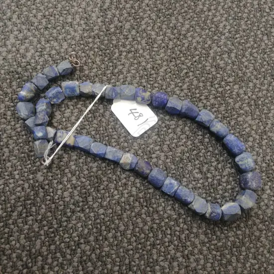 ROUGH BLOCKS LAPIS LAZULI NECKLACE 