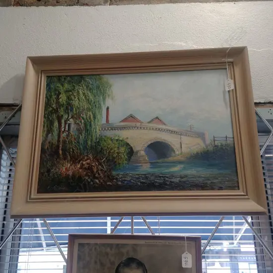 OIL RIVER SCENE BY E.S. RICHES