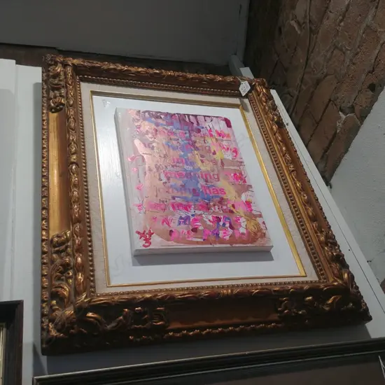 CONTEMPORARY PAINTING 'NOTHING HAS NO MEANING'