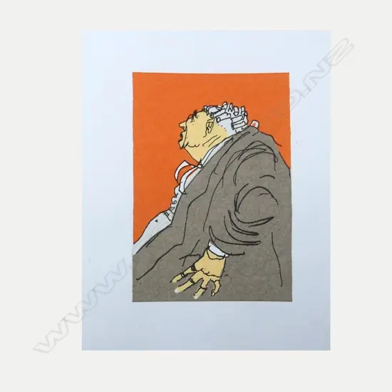 UNSIGNED GARTH TAPPER PRINT 'PROSECUTION'
