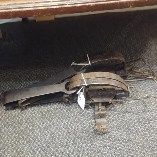 TWO NAMED VICTOR VARMIT METAL TRAPS