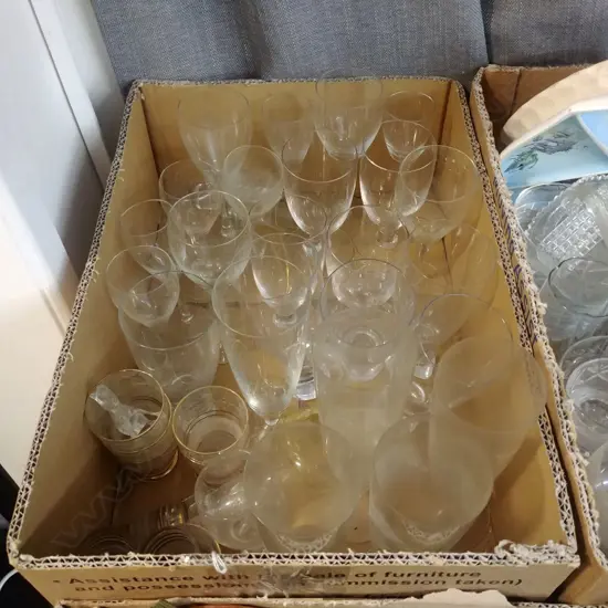 BOX OF GLASSES