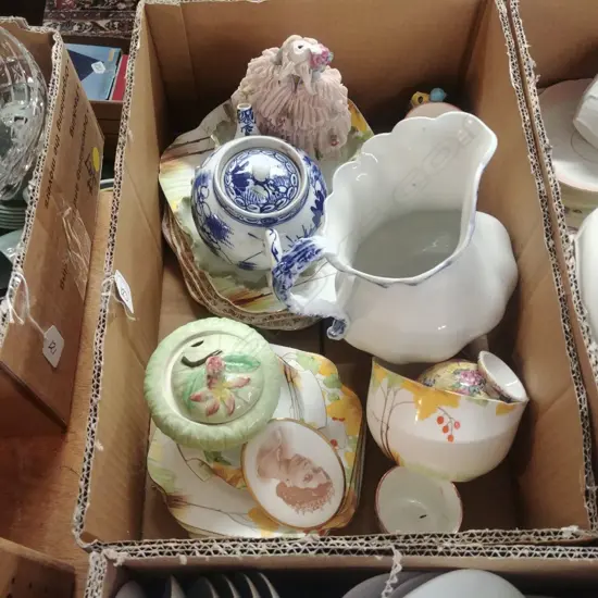 BOX OF ASS. CHINA; PLATES