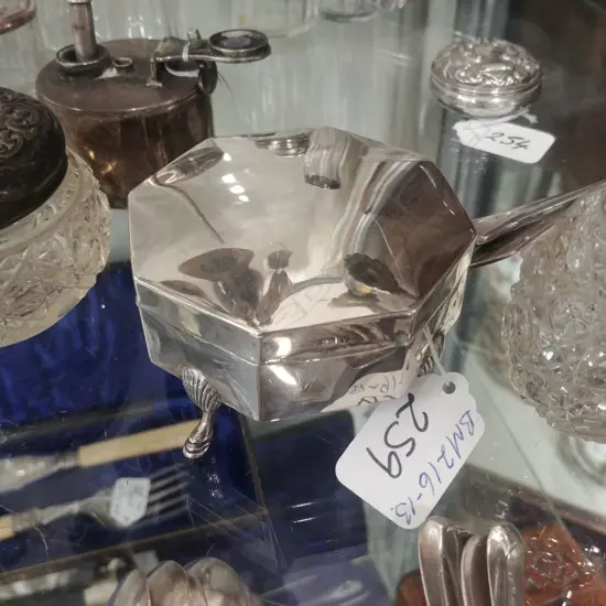 BIRM. 1920 SILVER VANITY BOX OCTAGONAL