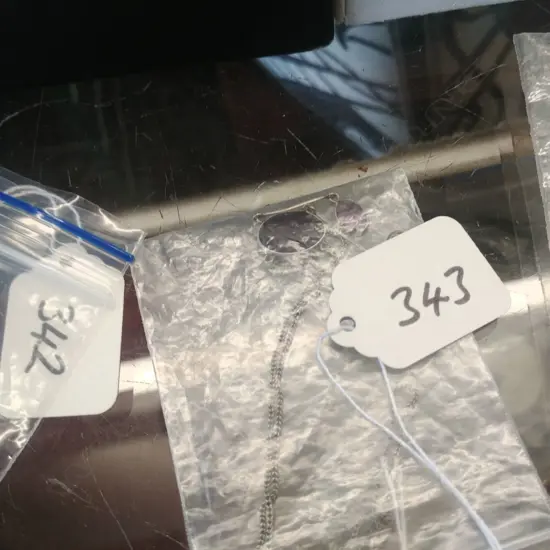 EDWARDIAN SILVER AND AMETHYST NECKLACE