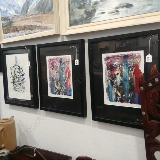 THREE M. JOHNSTON FRAMED WORKS