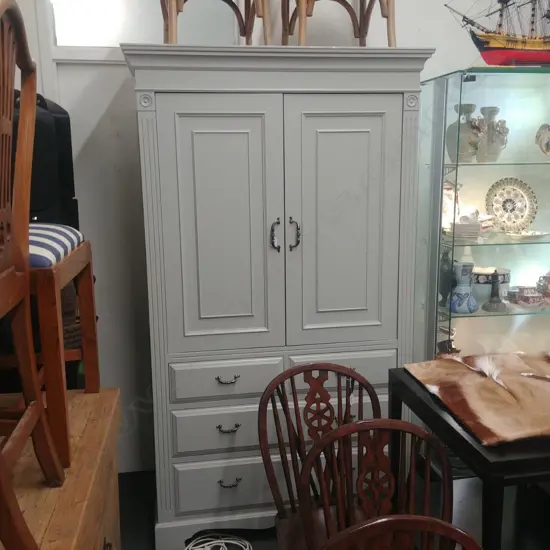 GREY PAINTED CUPBOARD