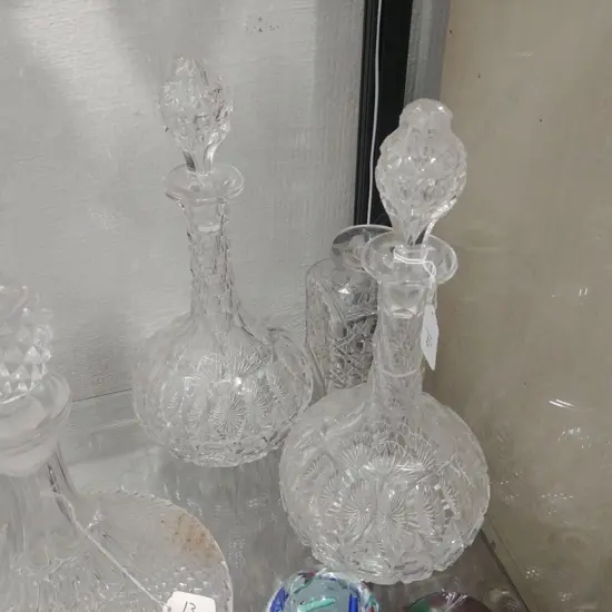 PR CRYSTAL DECANTERS + 1