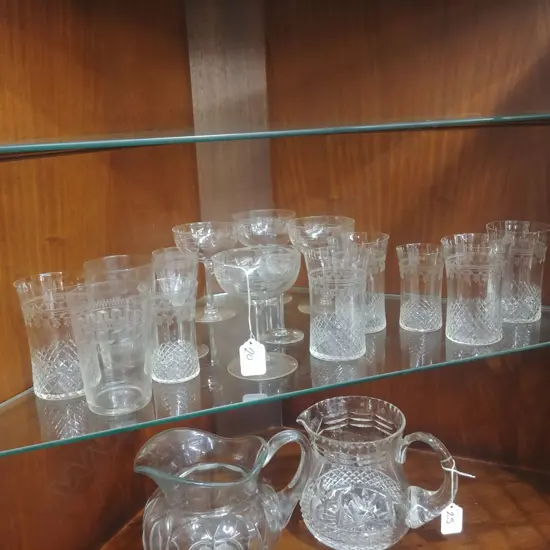 LOT EDWARDIAN GLASS