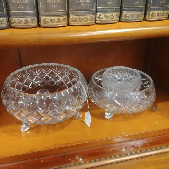 4 CRYSTAL BOWLS 