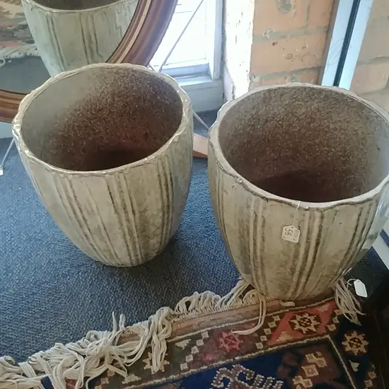 PR MED RIBBED GARDEN POTS TROPICAL GREEN