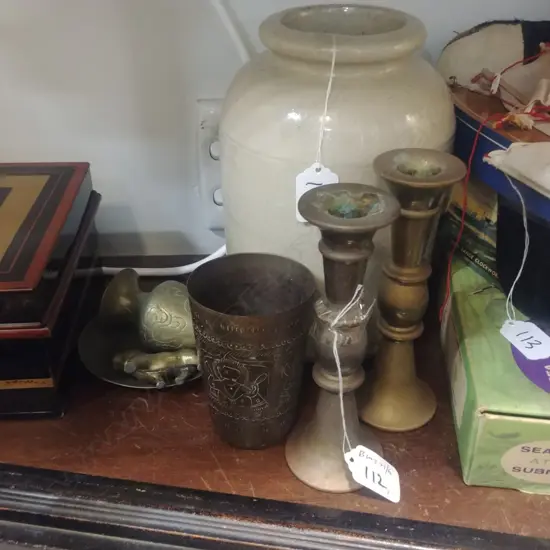 CROCK +ASST BRASSWARE